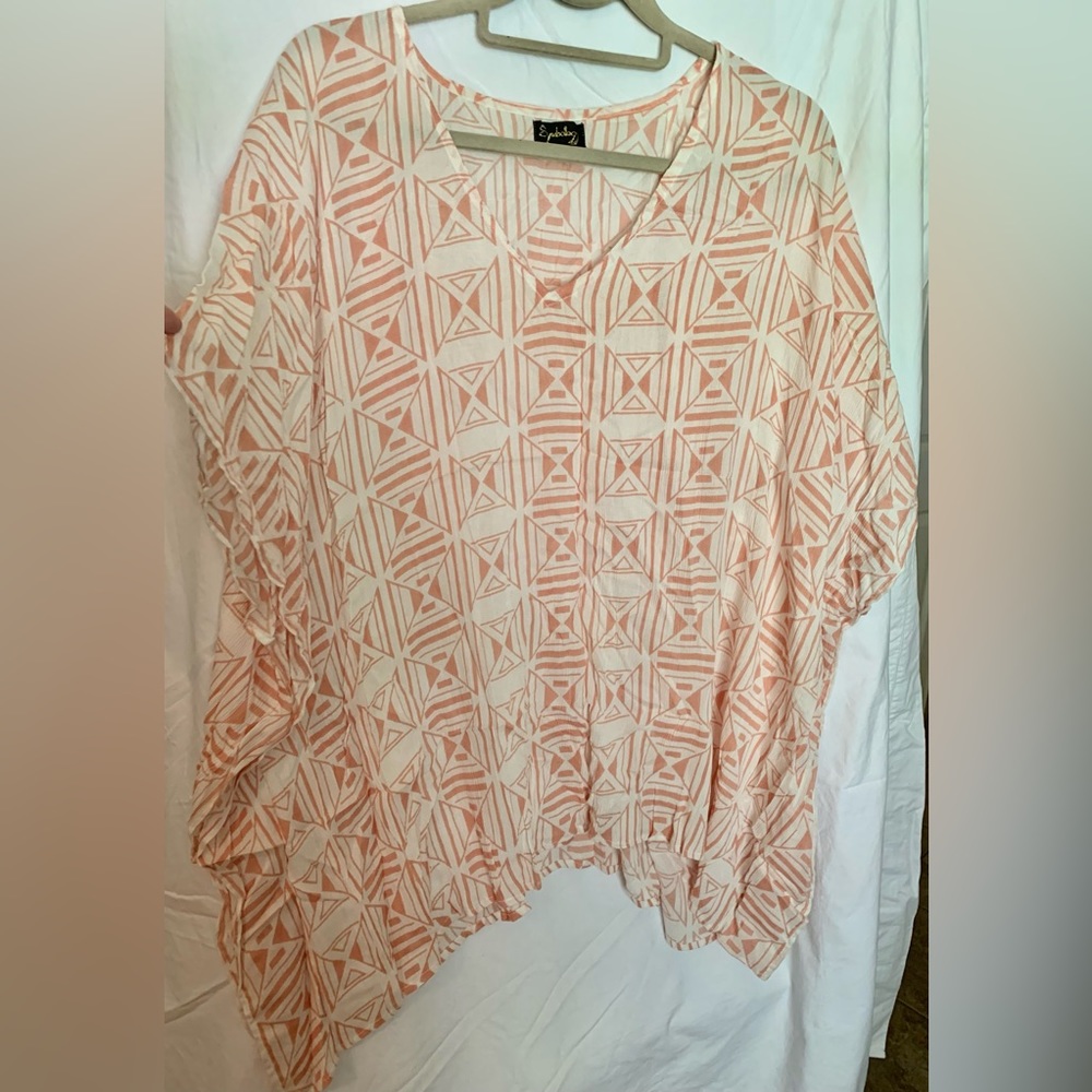Gauze poncho/ beach coverup NWOT